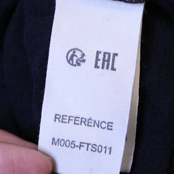 Majestic Filatures Cashmere Cotton Turtleneck in Black, Size 2 - Picture 6 of 8